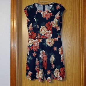 Juniors B.Darlin Navy Floral Dress